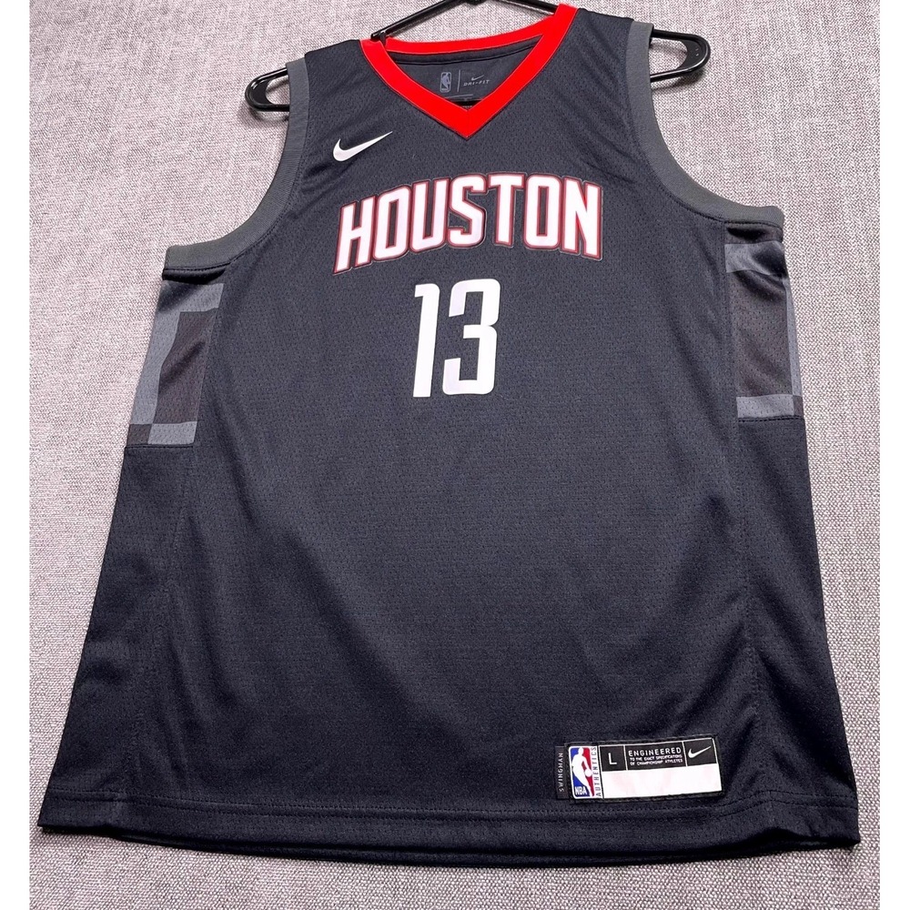 Nike Jersey Youth L 14/16 Black James Harden #13 Houston Rockets Basketball NBA